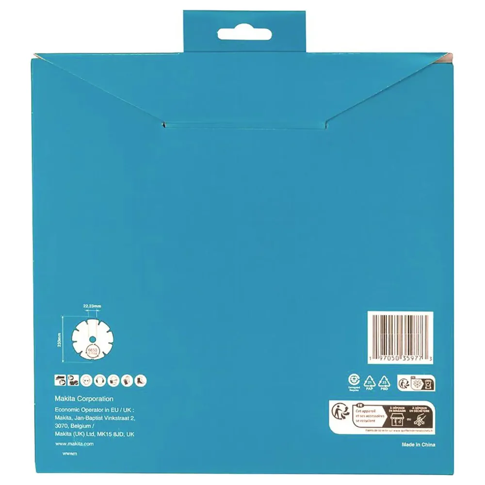 Makita D-80117 230mm Multimaterial Segmenterad Diamantklinga