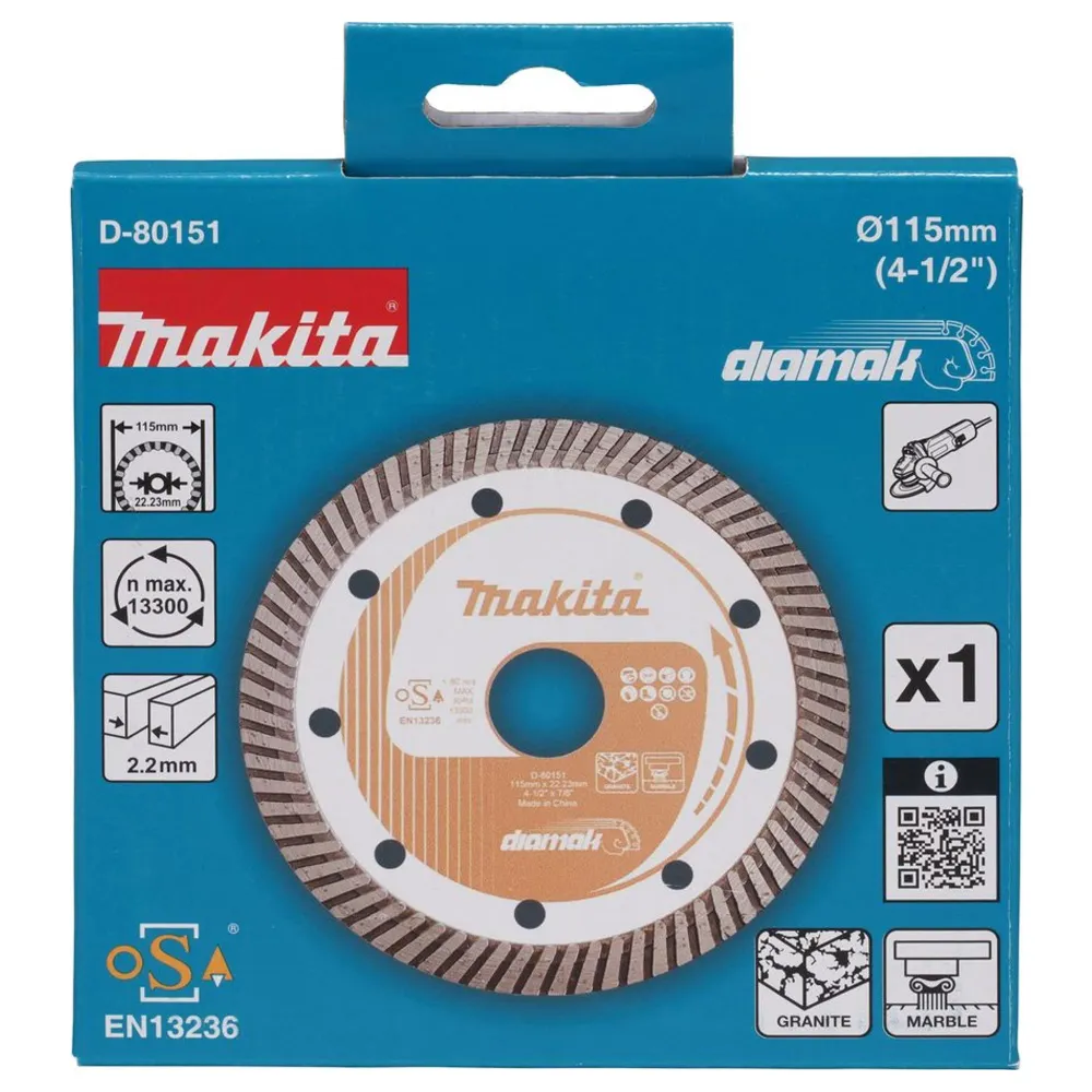 Makita D-80151 115mm diamantklinga för marmor och granit