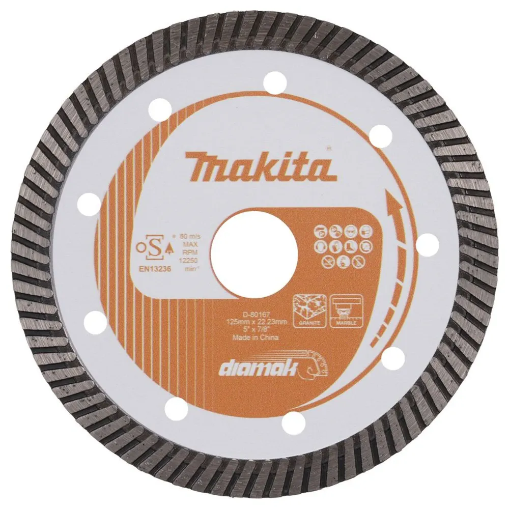 Makita D-80167 125mm diamantklinga för marmor och granit