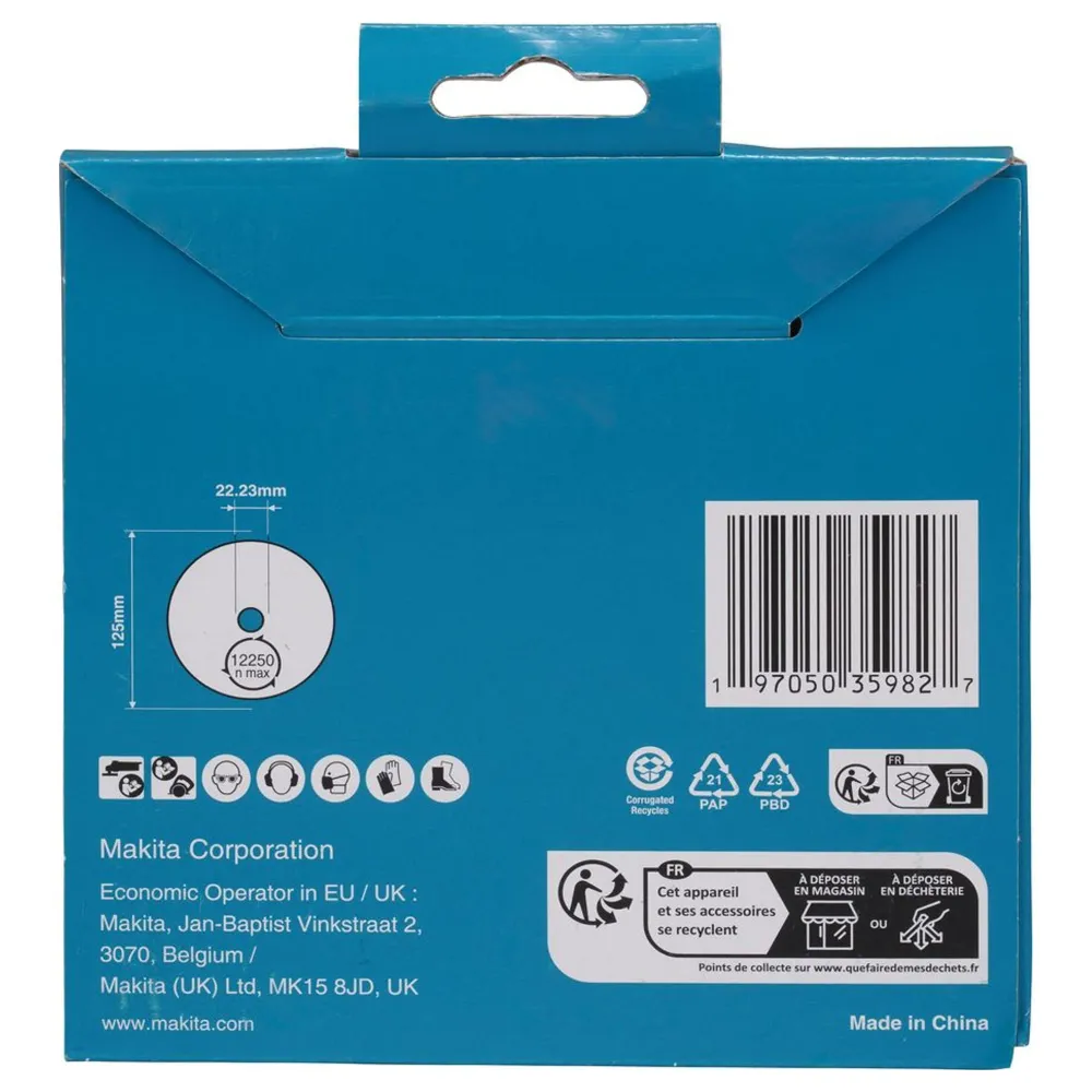 Makita D-80167 125mm diamantklinga för marmor och granit