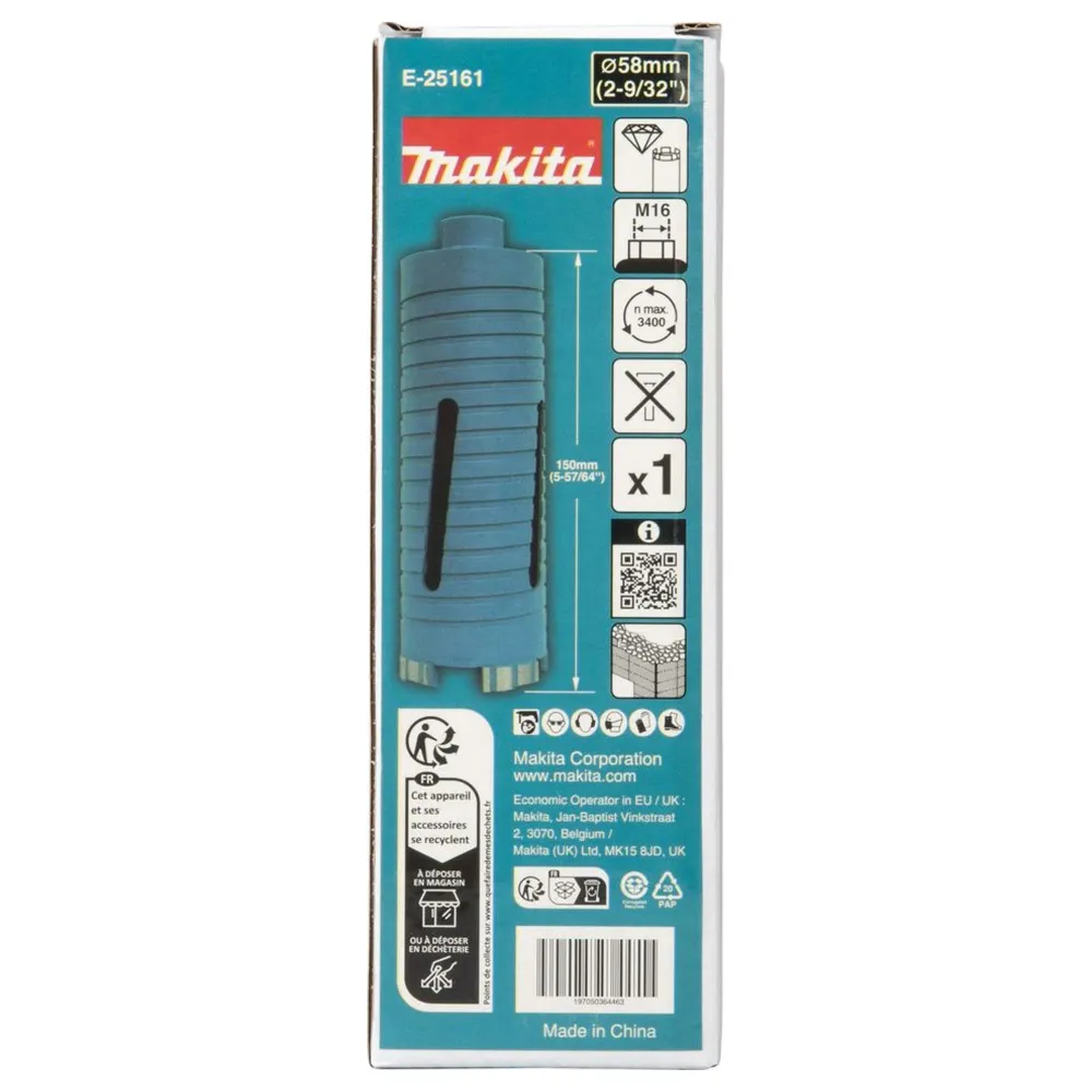 Makita Diamond Crown E-25161 58mm M16