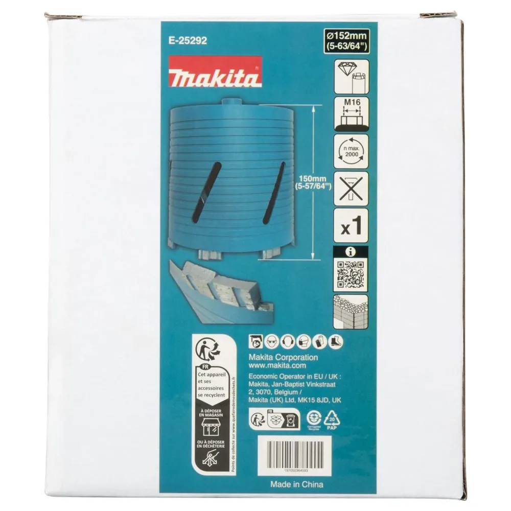 Makita Diamond Crown E-25292 152mm M16