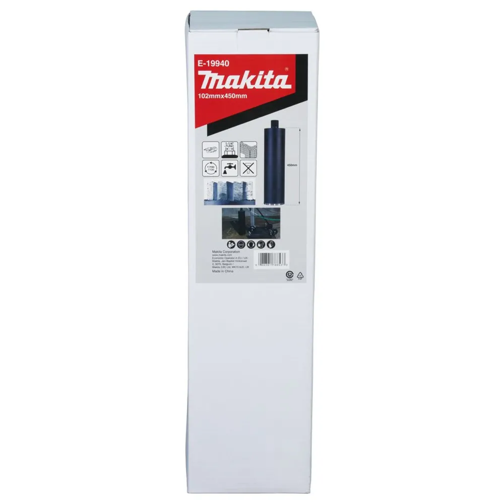 Makita E-19940 Diamantkärnborr 102x450mm Våt 1-1/4"UNC