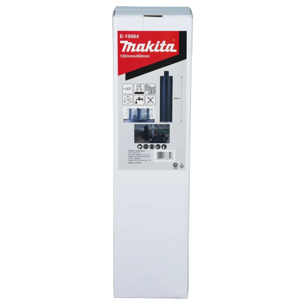 Makita E-19984 Diamantkärnborr 122x450mm Våt 1-1/4"UNC