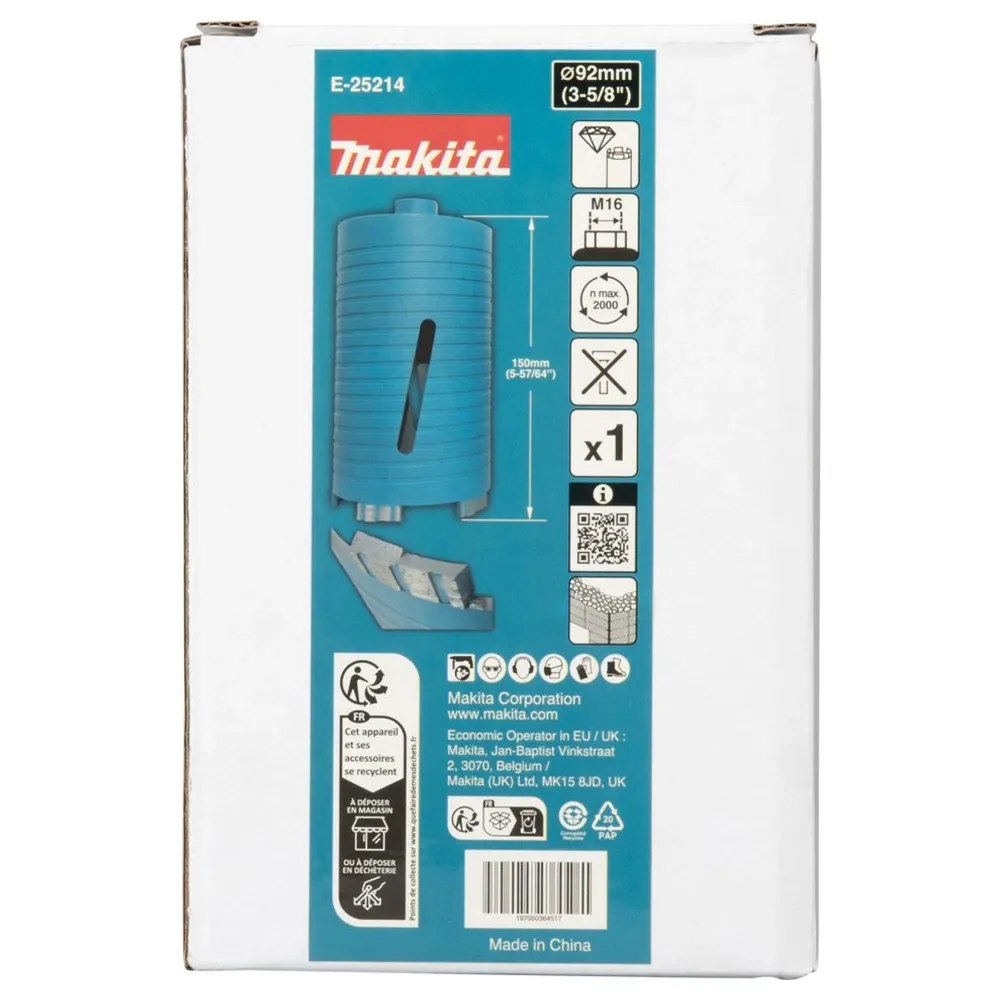 Makita E-25214 92mm M16 torr diamantkrona