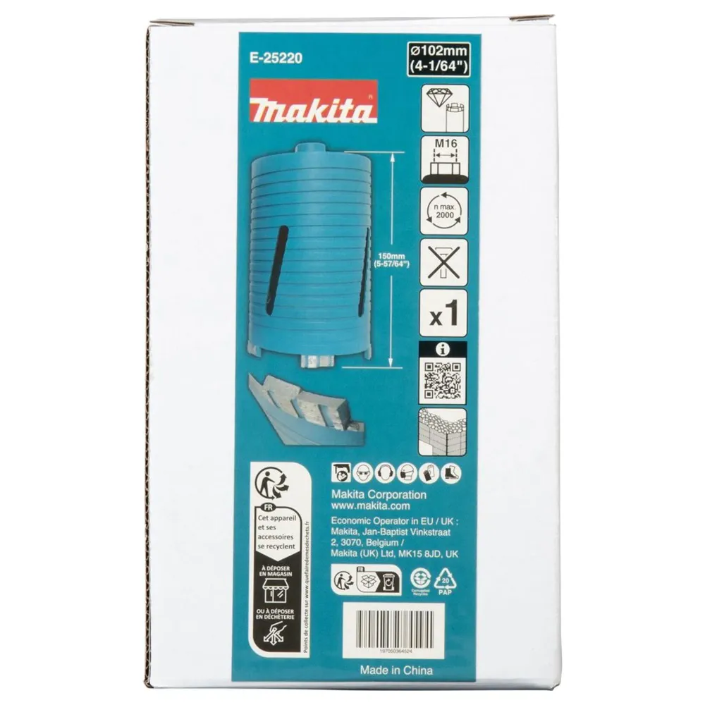 Makita E-25220 102mm M16 torr diamantkrona