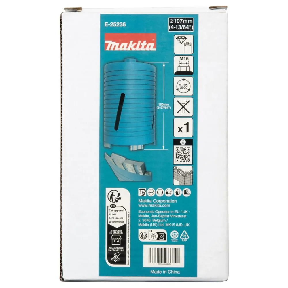 Makita E-25236 107mm M16 torr diamantkrona