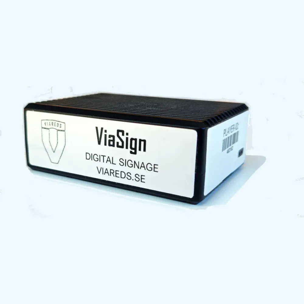 ViaSign mediaspelare till lcd skyltning