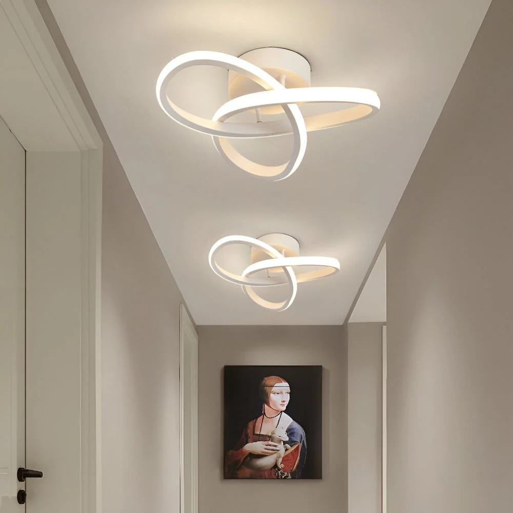 AeroSwirl – Konstnärlig LED Taklampa med Virvlande Design 2