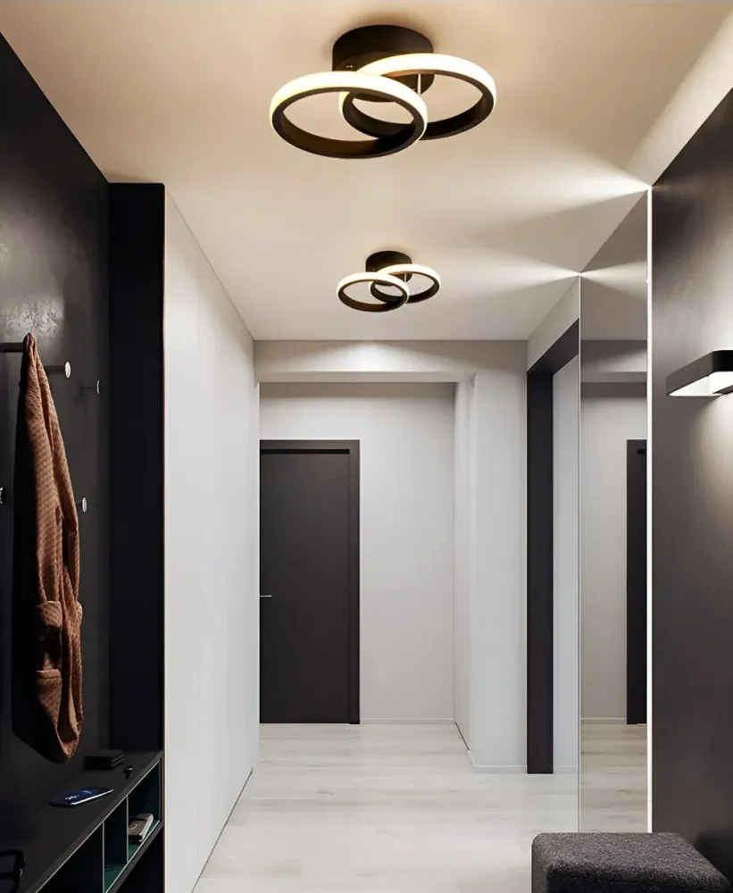 AeroSwirl – Konstnärlig LED Taklampa med Virvlande Design 2