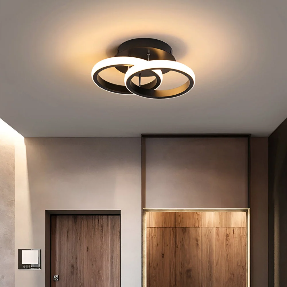 AeroSwirl – Konstnärlig LED Taklampa med Virvlande Design 2