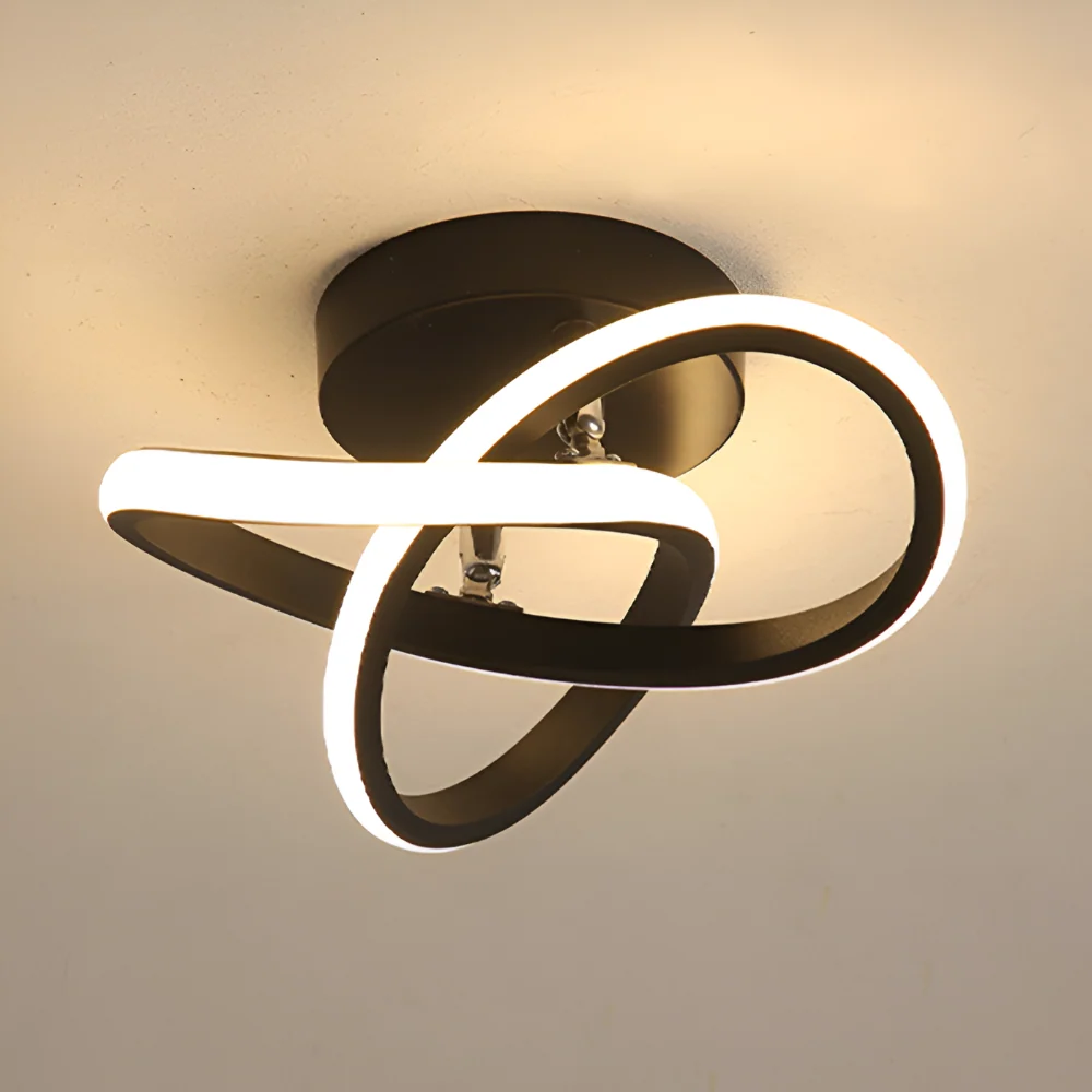 AeroSwirl – Konstnärlig LED Taklampa med Virvlande Design 2