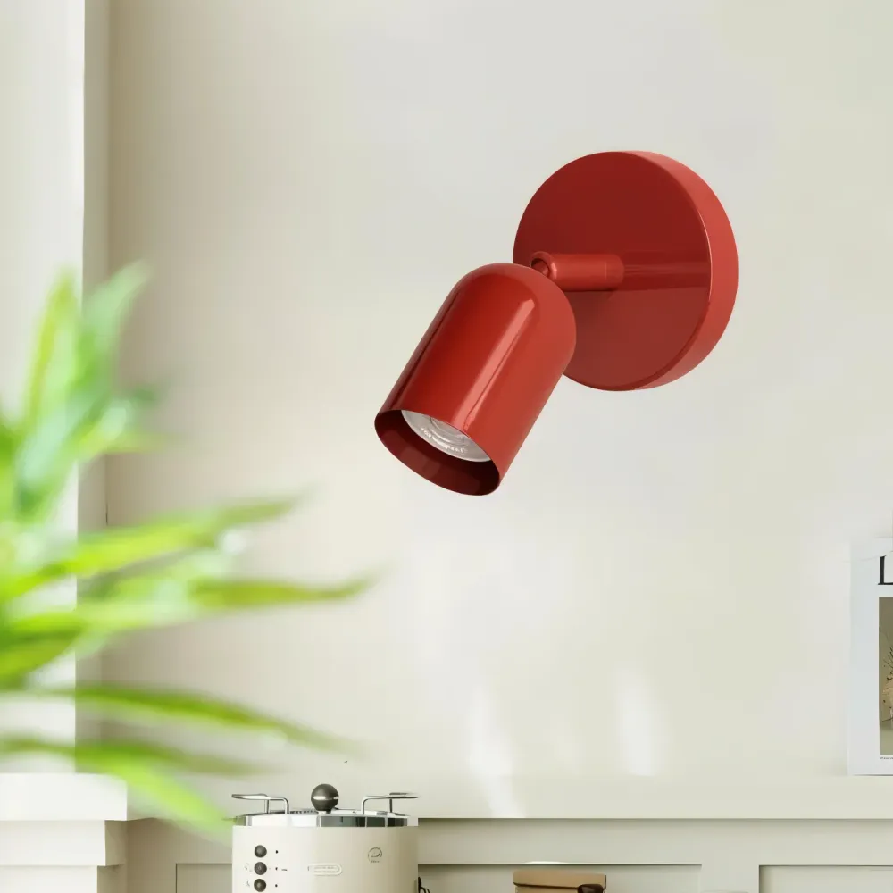 DownDazz – Färgglad Halvcylindrisk Vägglampa i Macaron-stil med LED-belysning Gron
