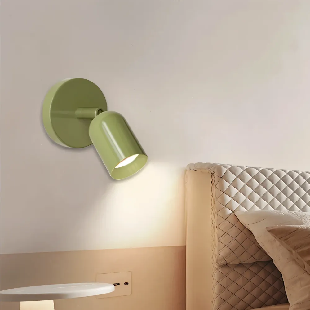 DownDazz – Färgglad Halvcylindrisk Vägglampa i Macaron-stil med LED-belysning Gron