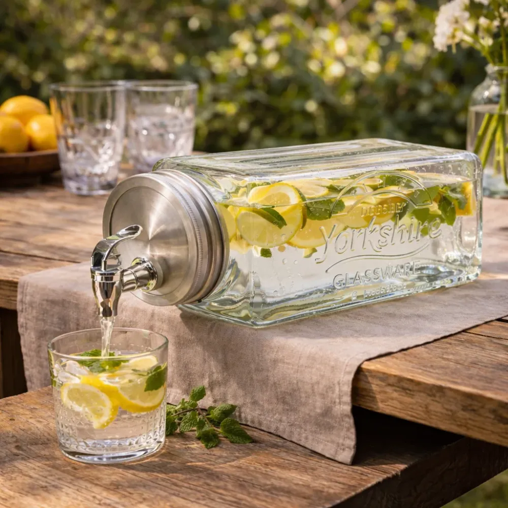 Juiceautomat 3 L i glas 26x13,7x14,2 cm klart glas