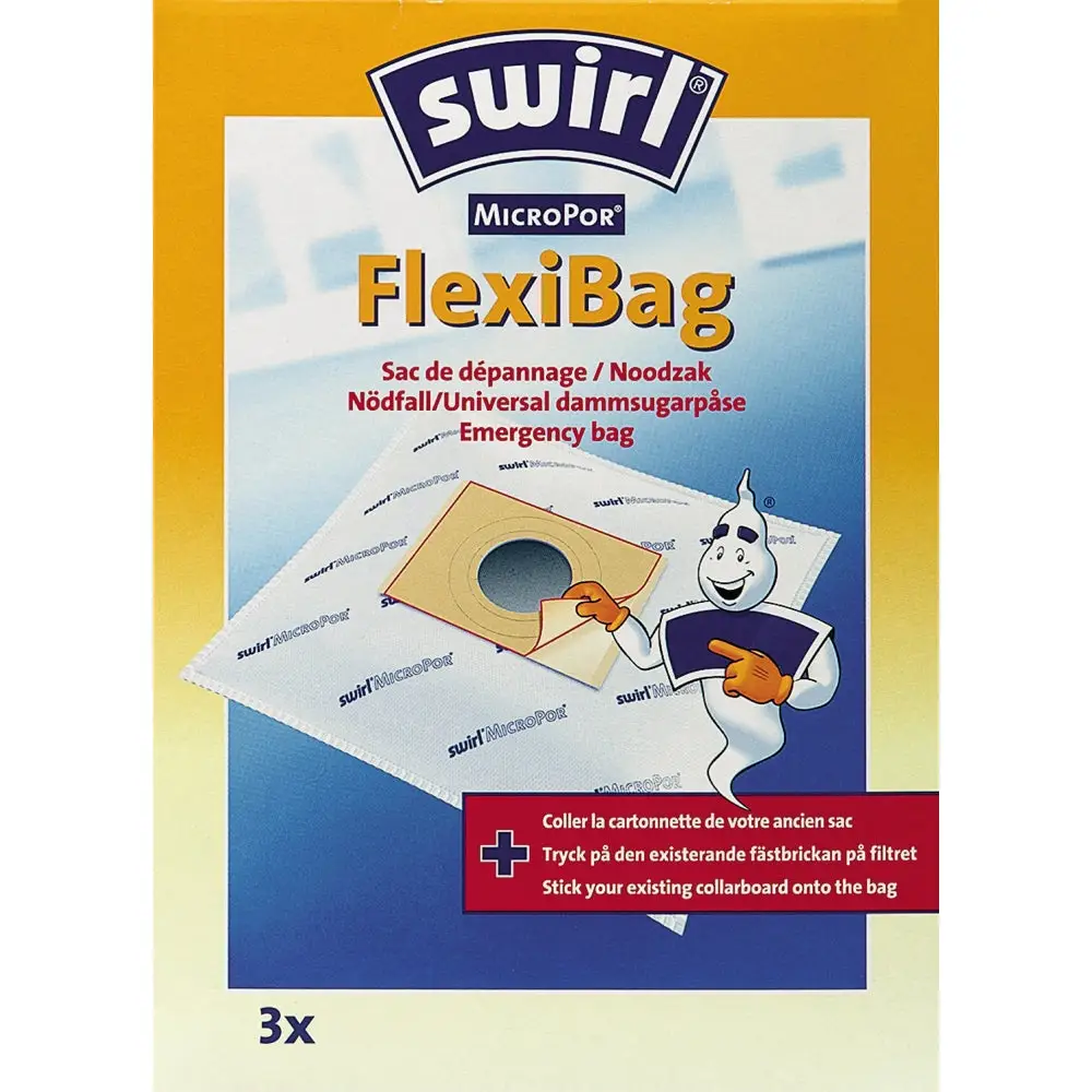 SWIRL DAMMSUGARPÅSE SWIRL FLEXIBAG 3P | CleanNest