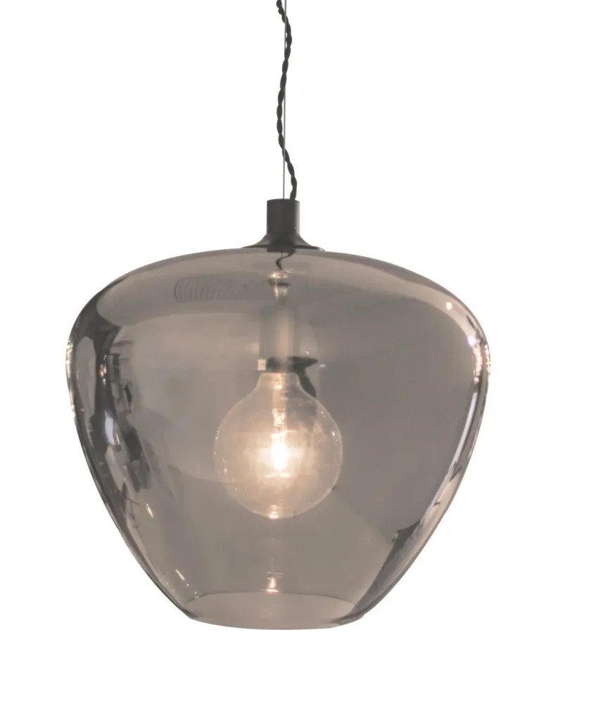 Bellissimo Grande taklampa Ø40 cm rökgrå