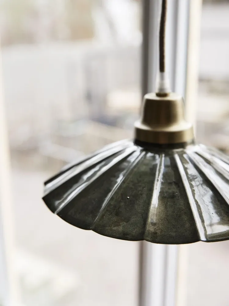 Ester fönsterlampa Mörkgrön 24cm
