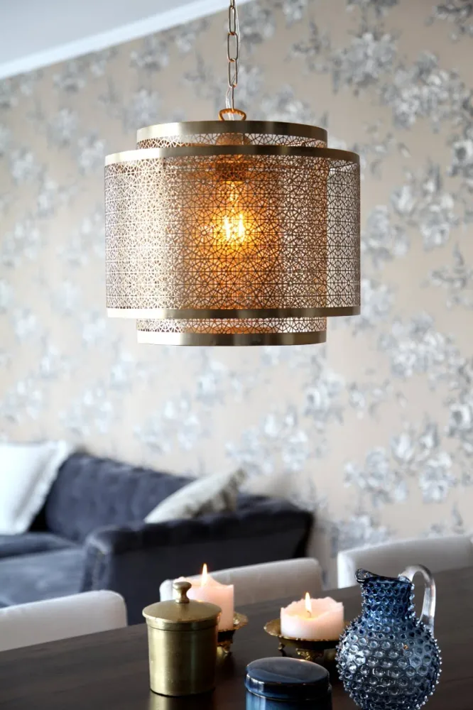 Hermine taklampa Ø34 cm antique finish