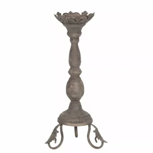 Ljusstake Moira Metallisk 18,4x43cm HH
