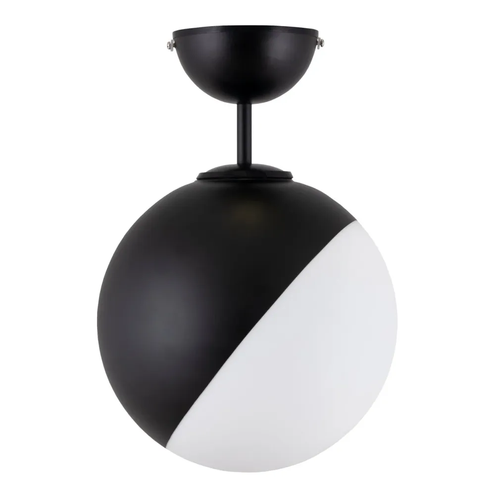 Plafond Contur 25 IP44 Svart/Vit