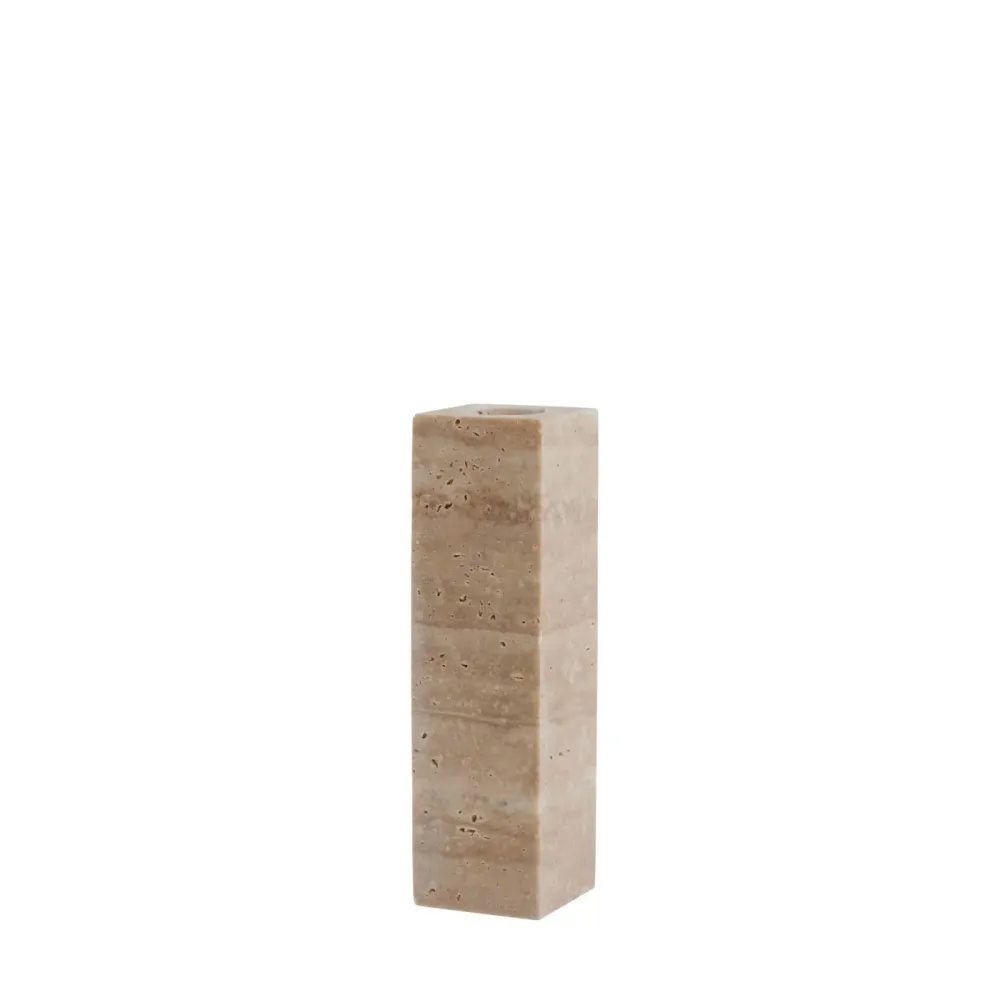 Travina ljusstake H14cm, Khaki
