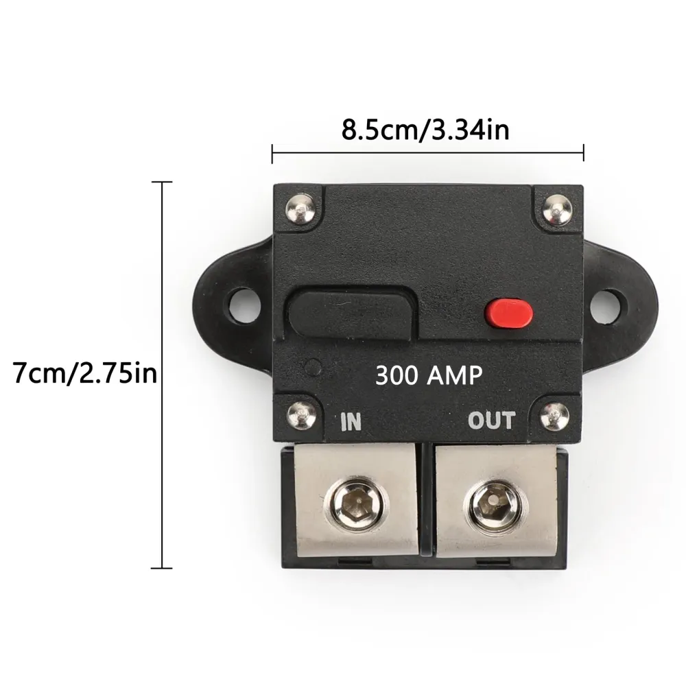 300A amp manuell återställning inline brytare säkring terminal block marin auto