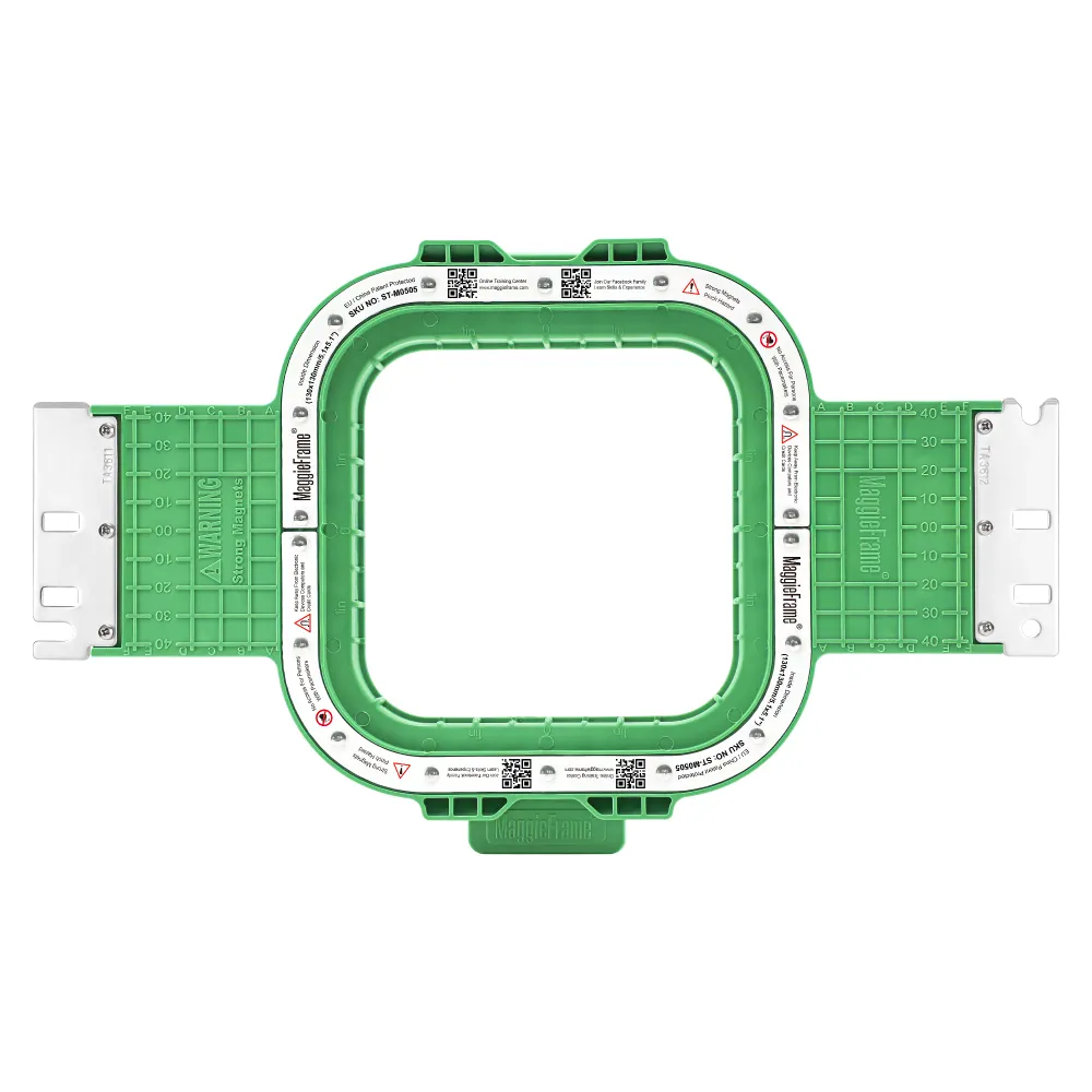 MaggieFrame magnetisk broderiram 5.1″ × 5.1″ (130 × 130 mm) för Elna Expressive 940/970