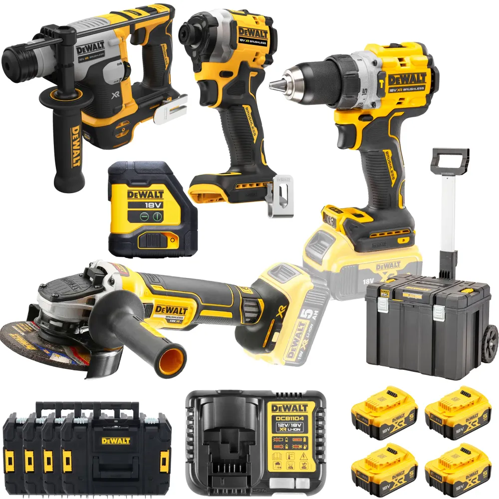 Dewalt DCK5007P4T-IT 18V 5Ah-sats