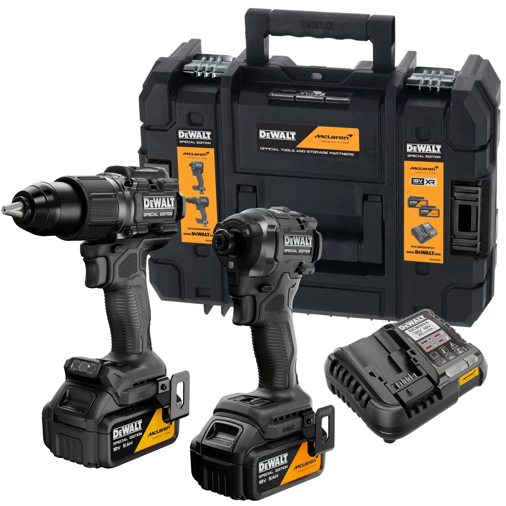 Kombinationssats Dewalt McLaren DCK2222MP2T-QW 18V 5Ah