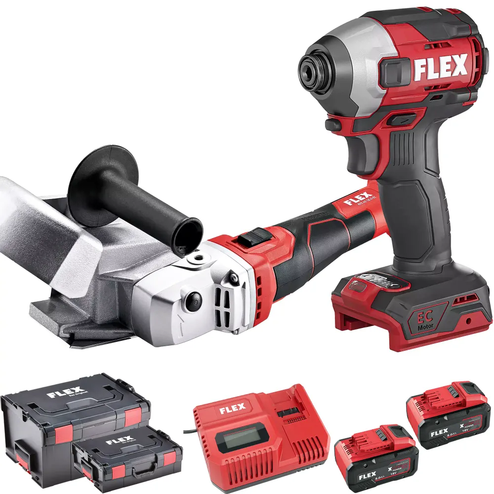 Kombinationssats Flex V RFE 40 EC + V ID 1/4" EC HD 18V 8Ah