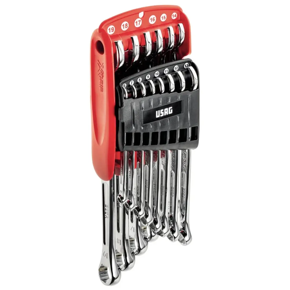 Sats med 14 ringnycklar USAG 285 X/DS14 X-Grip Profil 6-19mm
