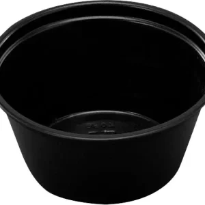 Bägare Plast 60ml 2500st Svart