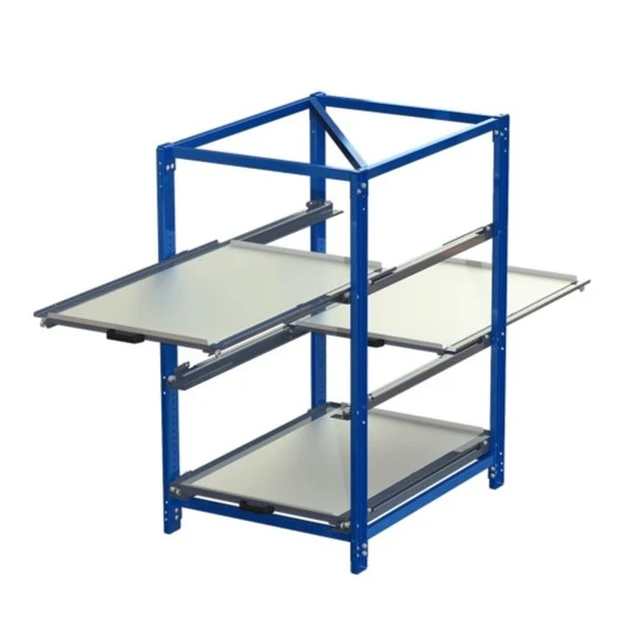 Industribyrå 3 hyllor 2-vägs utdarg 70% 200 kg S22-133-0
