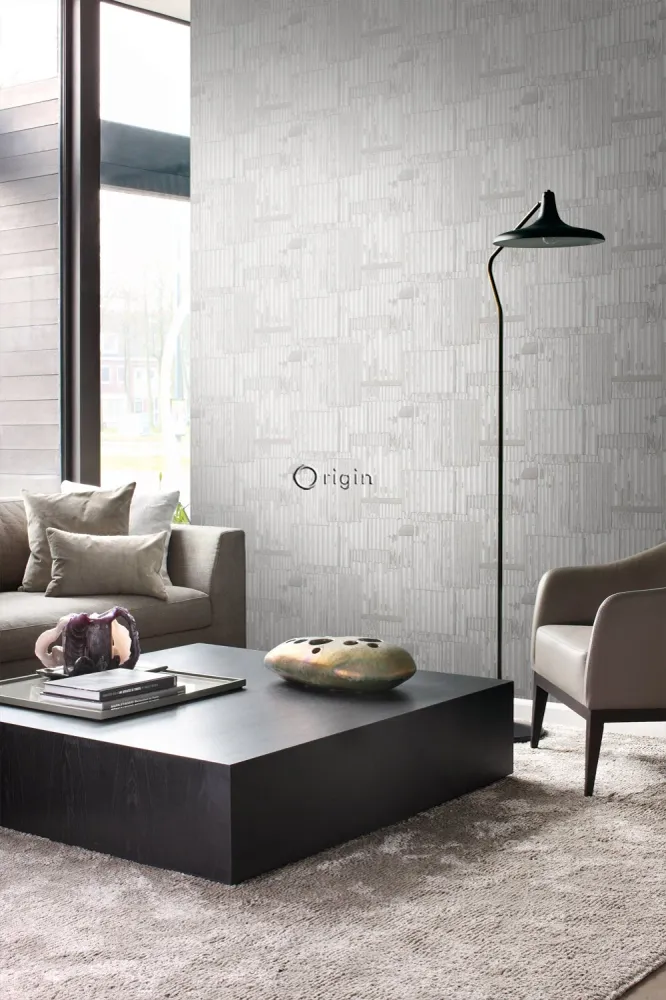 Origin tapet industriell plåt 3D - benfärgat