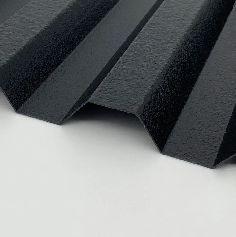 ReNew Korrugerad Plast 76/18 Kolsvart L:2500 B:1040mm