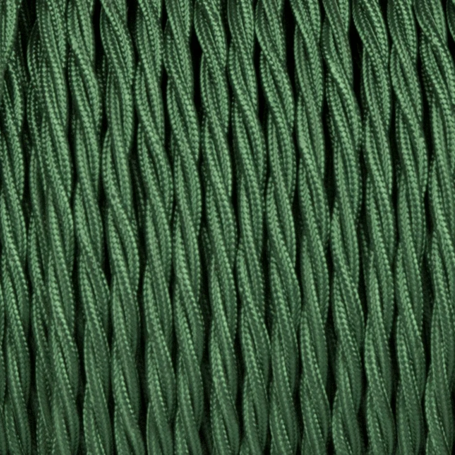 SKOGSGRÖN KABEL AV TYG
