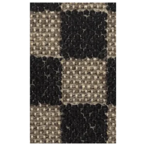Fabric Sample - Check - Sand/Black Ferm Living - SE