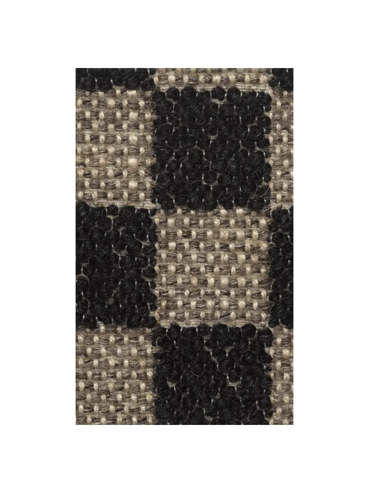 Fabric Sample - Check - Sand/Black Ferm Living - SE