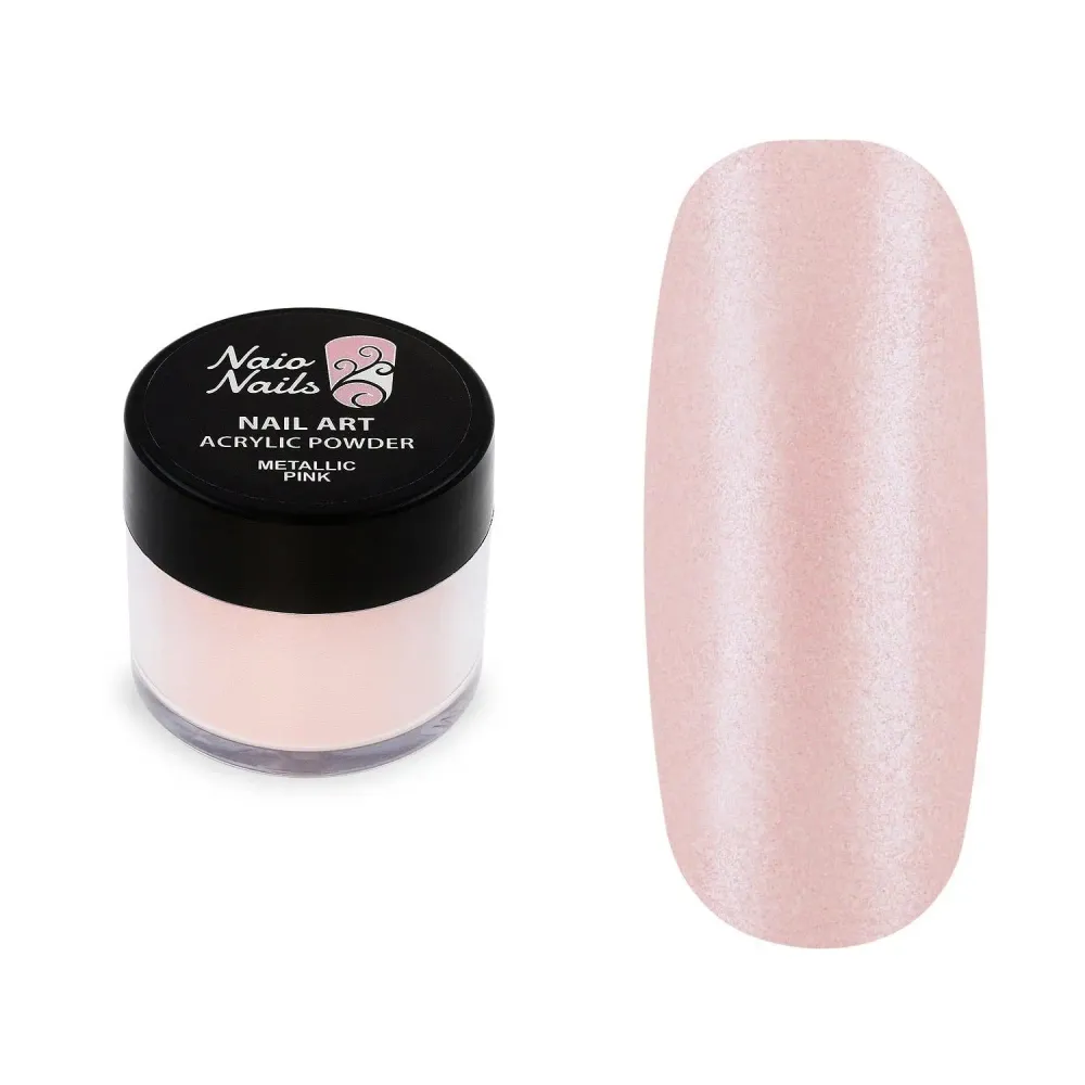 Metallisk Rosa Akryl Pulver - 12g