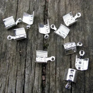 Fästen Silverfärgade - För band 5 mm 10-pack