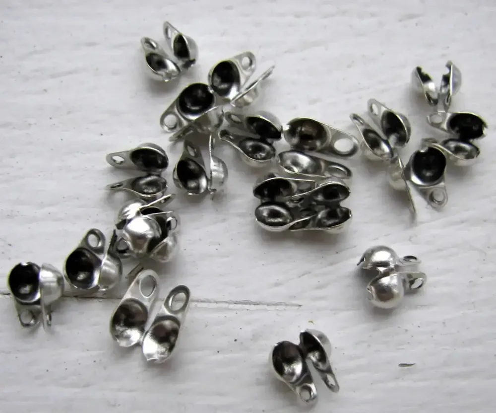 Kulkedjefäste 5x6mm Silverfärgad - 20-pack