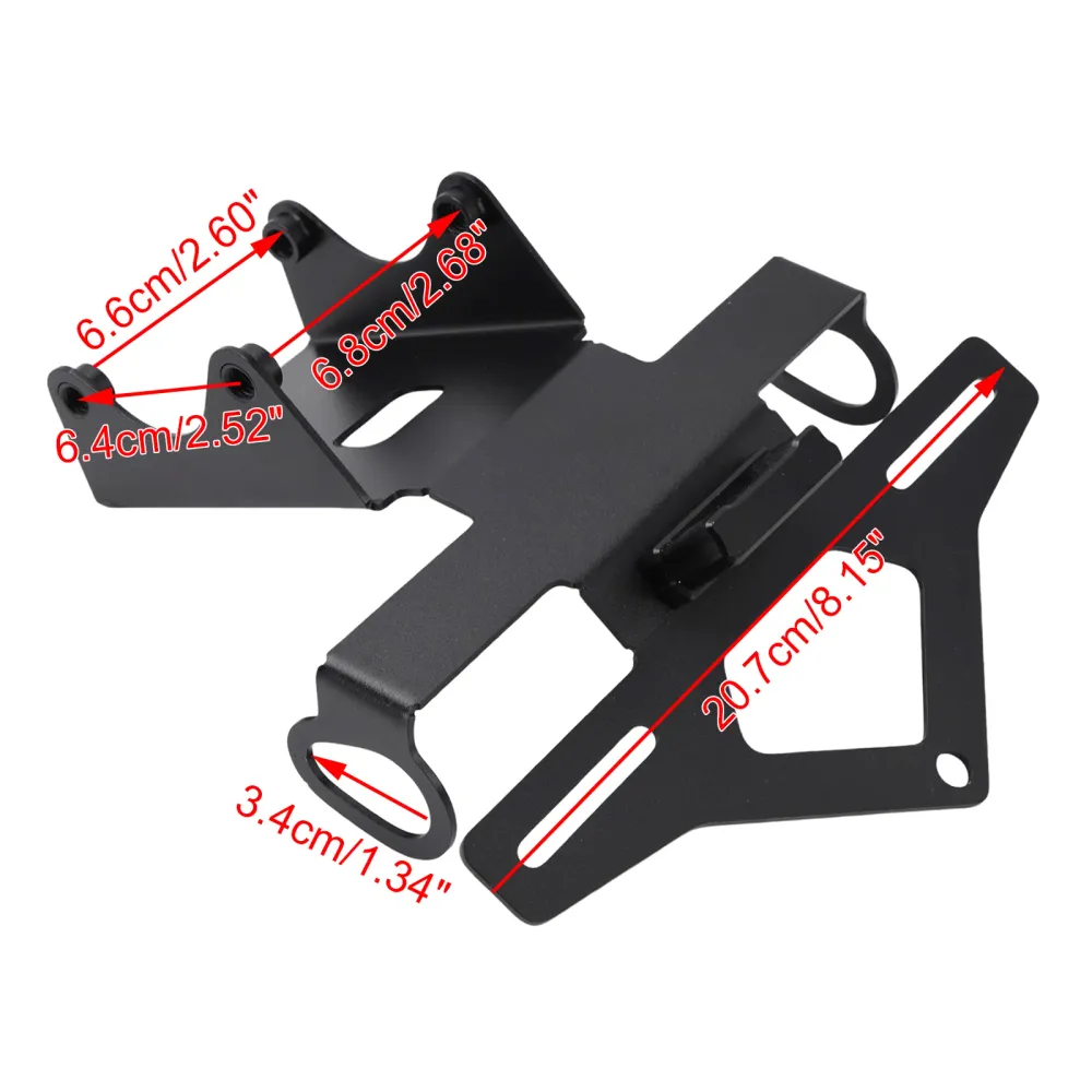 2024-2025 Yamaha MT-09 Nummerskylthållare Ramfäste