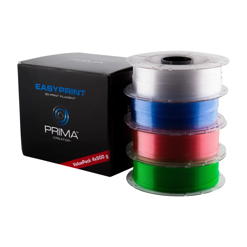 PETG-filament värdepaket 1,75 mm - 4x 500 g i färger