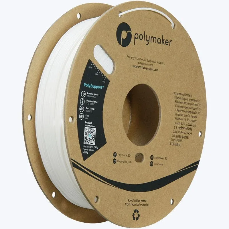 Polymaker PolySupport – Avtagbart stödfilament 1,75 mm, 750 g