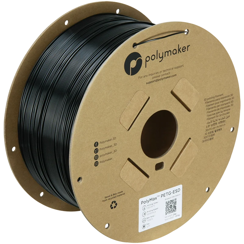 Polymax PETG-ESD 2KG Svart