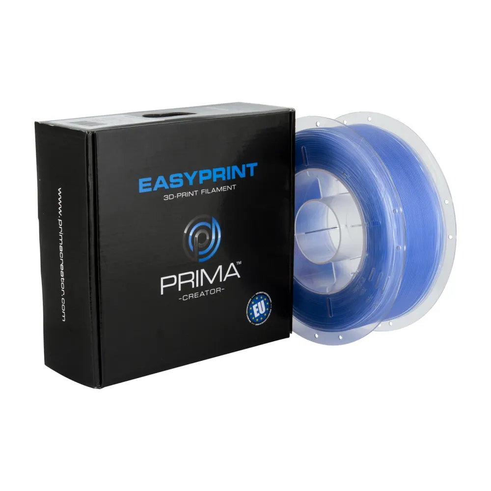 PrimaCreator PLA-filament 1.75mm 1 kg Transparent blå