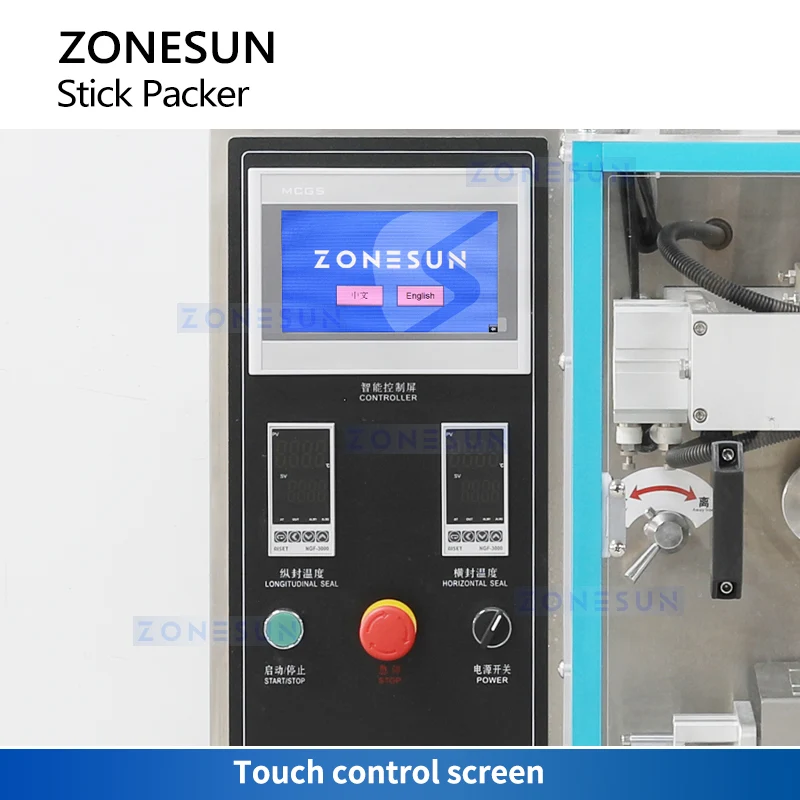 ZONESUN ZS-FS240LS Paste Sachet Packing Machine Mixing & Heating Hopper