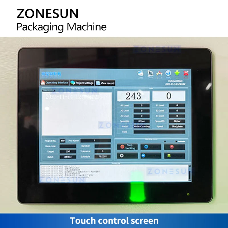 ZONESUN ZS-JSP20 Visual Counting Bagging Machine Hardware & Electronics Packing