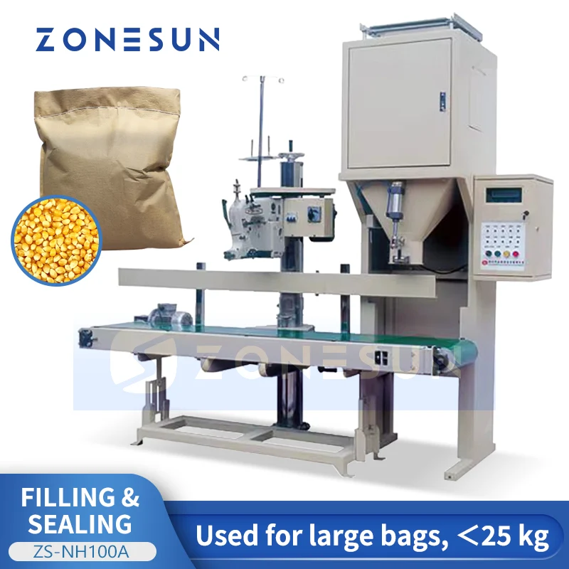 ZONESUN ZS-NH100A Grain Graunle Bagging Machine Agricultural & Feed Packaging Lines